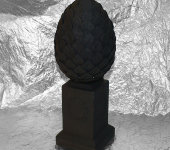 Статуэтка "Яйцо с листьями", Ceramiche Dal Pra