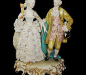 Статуэтка "Дама и кавалер", Porcellane Principe