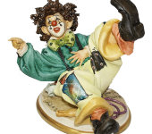 Статуэтка "Хохочущий клоун",  Venere Porcellane d'Arte
