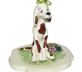Статуэтка "Собака и цветы", Zampiva