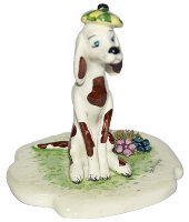 Статуэтка "Собака и цветы", Zampiva