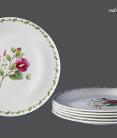 Набор тарелок Деко 27,5 см, 6 шт «Филд Флауэр», Hankook