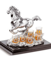 Набор для водки "Бегущая лошадь", Chinelli