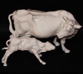 Статуэтка "Корова с телёнком", Porcellane Principe