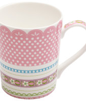 Кружка (розовая) Шантильи в подарочной упаковке