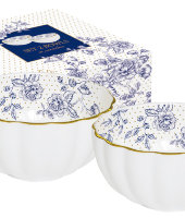 Набор из 2-х салатников Голубые пионы