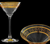Бокал для мартини "Эсприт - Орнамент золотой", набор 6 шт, Rona
