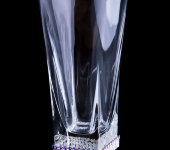 Стакан для сока, хрусталь со стразами, набор 6 шт, 203650, аметист, Precious Cre Art, Италия