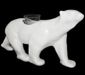 Подсвечник "Медведь", белый матовый, Ceramiche Dal Pra