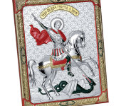 Декоративное панно "Георгий Победоносец", разноцветное, серебряного и золотого цвета, 26х32 PD203/4C