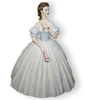Статуэтка фарфоровая "Дама", глянцевая, Elite & Fabris