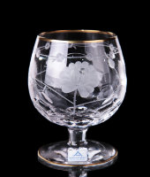 Бокалы для коньяка "Монроз", набор 6 шт, хрусталь, Arnstadt Kristall