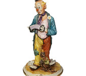 Статуэтка "Клоун с гормошкой", La Medea