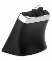 Подставка для кухонных ножей 6 шт, с точилкой, пластик, серия Signature, Robert Welch