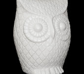 Статуэтка "Сова", белый матовый, 30 см, Ceramiche Dal Pra