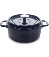 Кастрюля чугунная с эмалированным покрытием "Bleu reglisse", Invicta