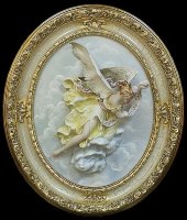 Барельеф овальный "Рождественский ангел", Porcellane Principe