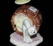 Скульптура "Кошка и барабан", Zampiva