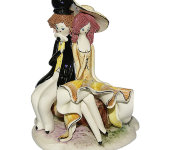 Скульптура "Пара сидящая на тележке", Zampiva