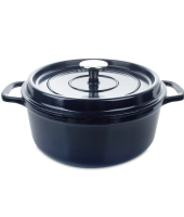 Кастрюля чугунная с эмалированным покрытием "Bleu reglisse", Invicta