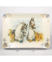 Поднос малый "Лошади солнца", Gien 