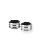 Набор из двух колец- каплеуловителей для вина, диаметр 4 см, нерж. сталь