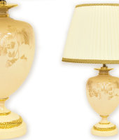 Настольная лампа с абажуром "Нефрит", Delta            