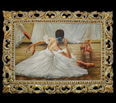 Картина "Балерина-лебедь", 60х90 см, Bertozzi Cornici