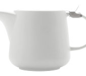 Чайник с ситечком Оттенки (белый) в индивидуальной упаковке
