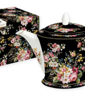 Чайник (чёрный) Цветочный карнавал