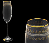 Бокал для шампанского "Эсприт - Восточный орнамент", набор 6 шт, Rona
