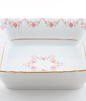 Салатник квадратный 17 см, Соната "Мелкие цветы, золото", 0158, Leander