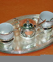 Набор для кофе "Astra" на 2 персоны с подносом, Chinelli