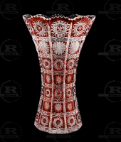 Ваза хрустальная 25.5 см Paula, рубин, Aurum Crystal s.r.o.