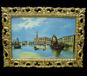 Картина "Набережная Венеции", 86x116 см, Bertozzi Cornici