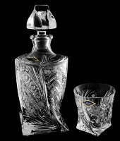 Набор для виски, 3 предмета, хрусталь, Aurum Crystal