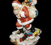 Статуэтка "Санта Клаус с мешком подарков",  Venere Porcellane d'Arte