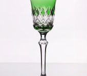 Хрустальная рюмка для водки "Венедиг", зеленый, набор 6 шт, Arnstadt Kristall
