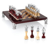 Шахматный набор (доска - дерево красное), 43х43 cm SCO105