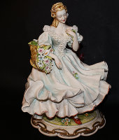 Статуэтка "Весна" (дама с цветами), Porcellane Principe