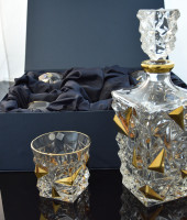 Набор для виски "Glacier" голд, в подарочной коробке, Bohemia Jihlava