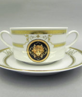 Набор чашек для супа, 6 шт, Сабина "Версаче, золотая лента", A126, Leander