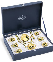 Набор для кофе "Gold Plated" на 6 персон, Chinelli 
