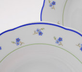 Набор тарелок подстановочных 25 см Мэри-Энн "Синие цветы", 0887, Leander