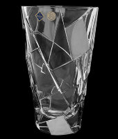 Ваза 30.5 см "Crack Platina", хрусталь, Bohemia Jihlava