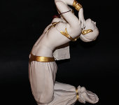 Статуэтка "Турчанка в танце" белый с золотом, Porcellane Principe