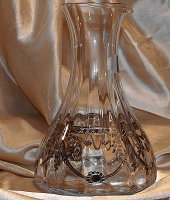 Декантер для вина, прозрачный с платиновым декором, Precius Cre Art