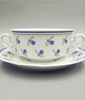 Набор чашек для супа, 6 шт, Мэри-Энн "Синие цветы", 0887, Leander