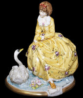 Статуэтка "На берегу лебединого озера",  Venere Porcellane d'Arte