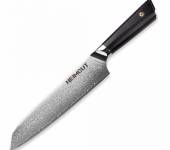 HC/ENERGY-SA-18 Нож кухонный, Santoku 18 см, дамасская сталь VG10 (67 слоев), рукоять G10 (DSK-LK)